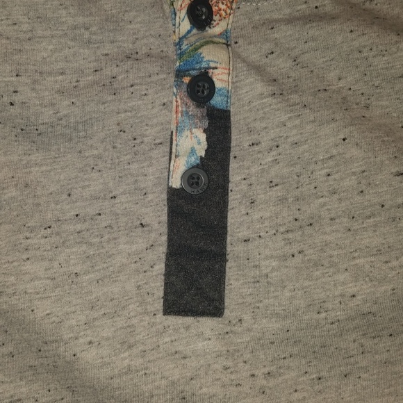 Tony Hawk 3 Button Short Sleeve Shirt Gray - Picture 3 of 4